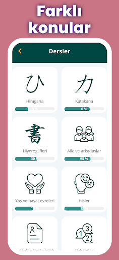 Japonca. yeni başlayanlar ekran görüntüsü