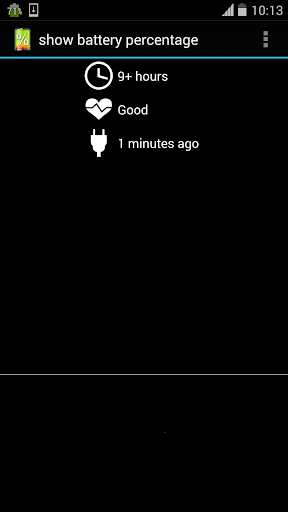 show battery percentage ekran görüntüsü