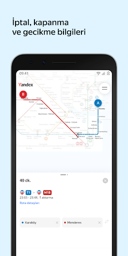 Yandex Metro ekran görüntüsü