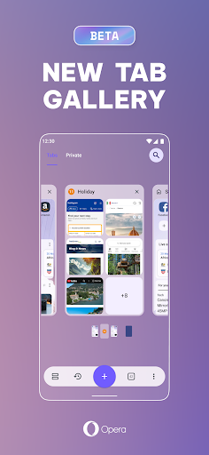 Opera beta tarayıcı ekran görüntüsü