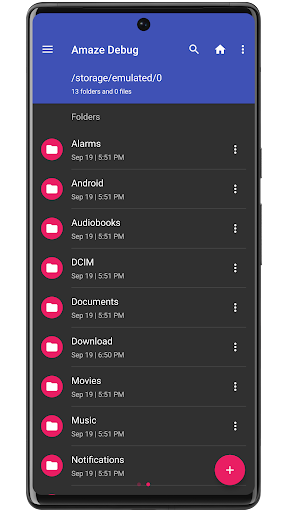 Amaze File Manager ekran görüntüsü