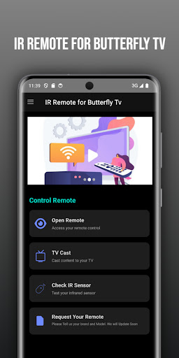 Remote for butterfly tv ekran görüntüsü