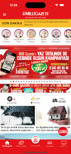 Milli Gazete ekran görüntüsü