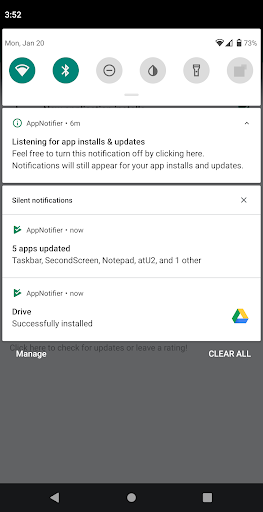 AppNotifier ekran görüntüsü