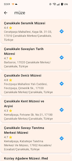Etraf ekran görüntüsü