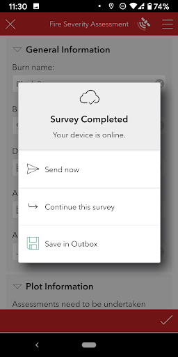 ArcGIS Survey123 ekran görüntüsü