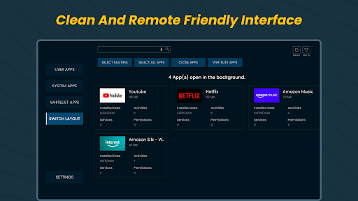 Background Apps & Processes ekran görüntüsü