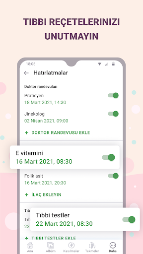 Hamilelik - gebelik hafta ekran görüntüsü