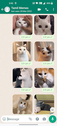 Cat Animated Stickers ekran görüntüsü