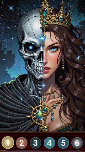 Dark Night Paint by Numbers ekran görüntüsü
