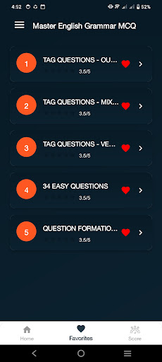 Master English Grammar MCQ ekran görüntüsü