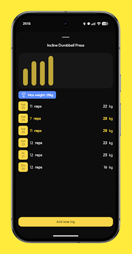 GymLog ekran görüntüsü
