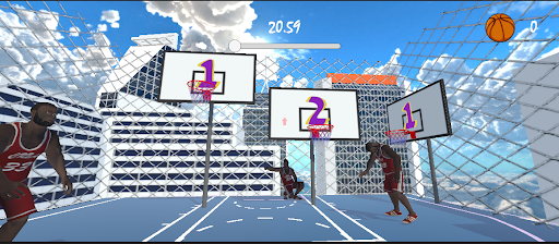 BasketBall Throw 3D challenge ekran görüntüsü