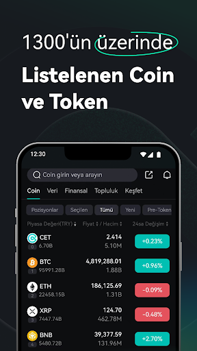CoinEx:  BTC & Kripto Al Sat ekran görüntüsü