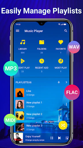 Müzik Çalar - Ekolayzer ve MP3 ekran görüntüsü