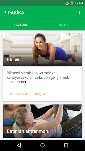 7 Dakika Egzersiz ekran görüntüsü