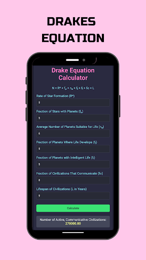 Drakes Equation ekran görüntüsü