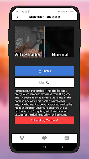 Shader mod for Minecraft PE ekran görüntüsü
