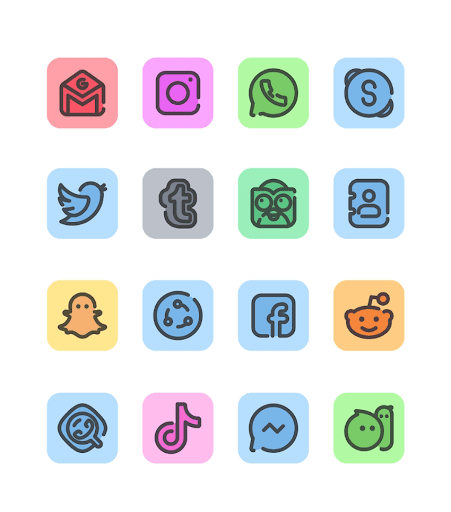 Material You Square Icon Pack ekran görüntüsü