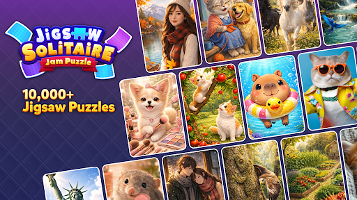 Jigsaw Solitaire: Jam Puzzle ekran görüntüsü