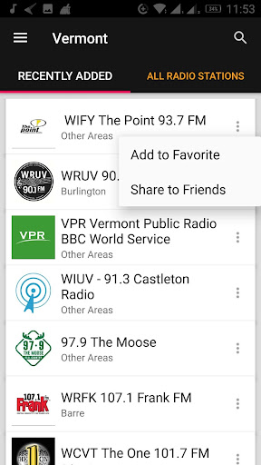 Vermont Radio Stations - USA ekran görüntüsü