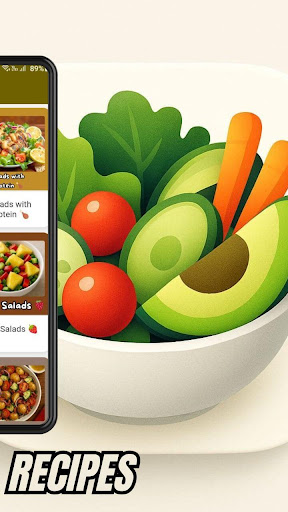 Salad Recipes ekran görüntüsü