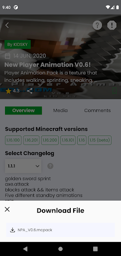 MCPEDL for Minecraft ekran görüntüsü