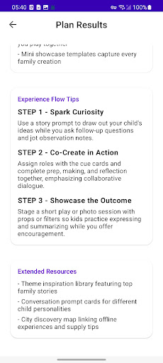 Parent Co-Creation Box ekran görüntüsü