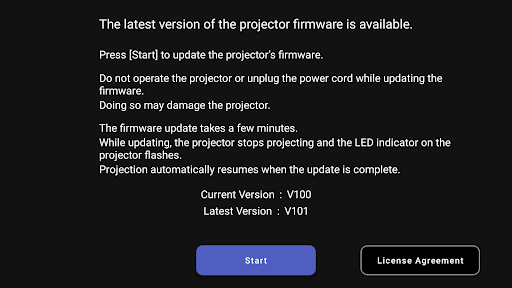 Epson Projector Update ekran görüntüsü