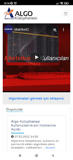 Algo Kütüphanesi ekran görüntüsü