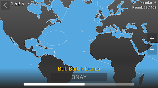 Dünya Haritası Sınav ekran görüntüsü