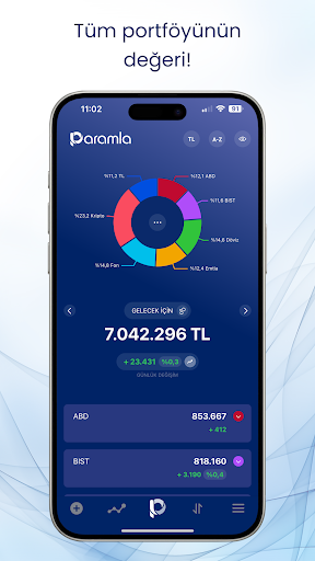 paramla - portföyünün değeri ekran görüntüsü