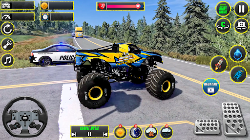 Monster Truck Stunts Racing 3D ekran görüntüsü