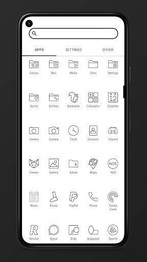 Arcticons Black - Icon Pack ekran görüntüsü