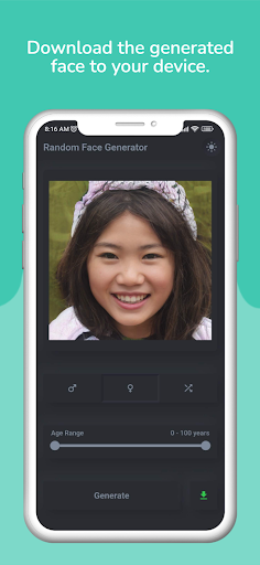Random Face Generator ekran görüntüsü