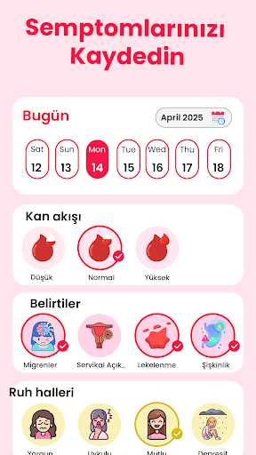 Yumurtlama Döngüsü Adet Takibi ekran görüntüsü