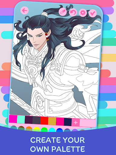 Anime Fantasy Coloring Book ekran görüntüsü