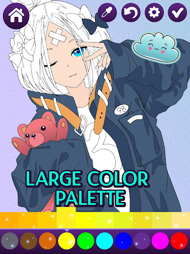 Anime Manga Coloring Book ekran görüntüsü