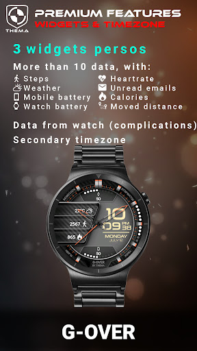 G-Over Watch Face ekran görüntüsü