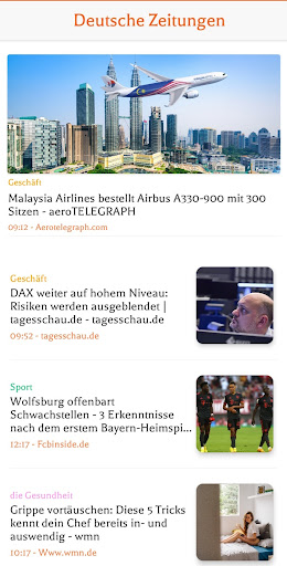 Deutsche Zeitungen ekran görüntüsü