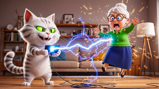 Angry Granny Prank vs Bad Cat ekran görüntüsü