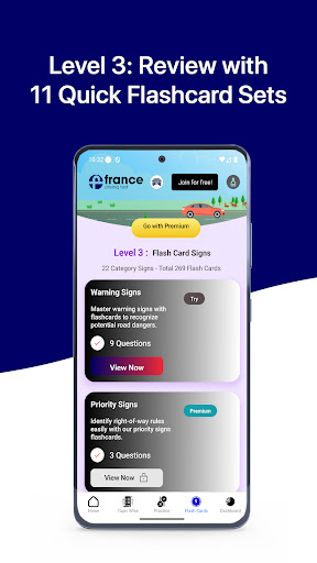 French Driving License Test ekran görüntüsü