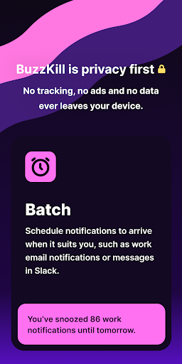 BuzzKill Notification Manager ekran görüntüsü