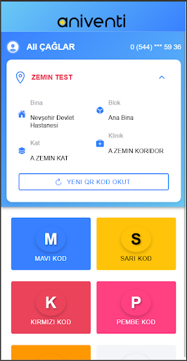 Renkli Kod ile Acil Çağrı ekran görüntüsü