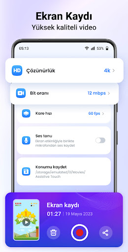 Yardımcı Dokunmatik, Android ekran görüntüsü