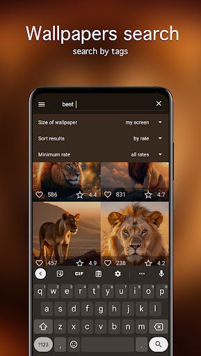 Lion Wallpapers 4K ekran görüntüsü