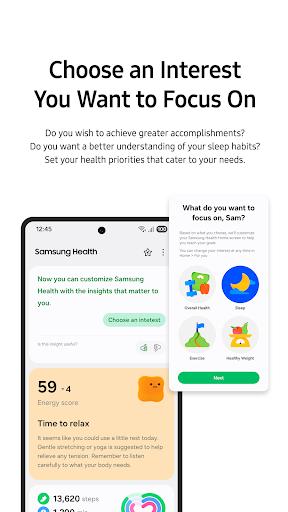 Samsung Health ekran görüntüsü