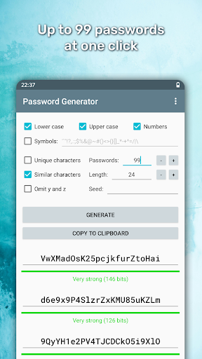 Password Generator ekran görüntüsü