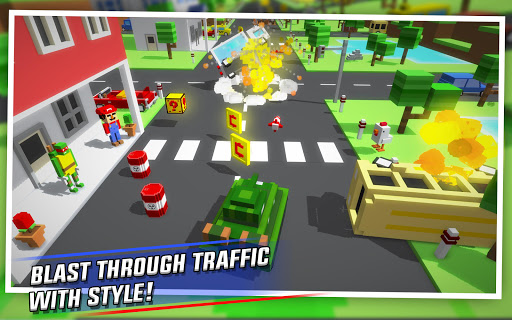 Crossy Brakes: Blocky Road Fun ekran görüntüsü