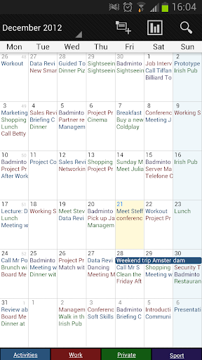 Business Calendar ekran görüntüsü